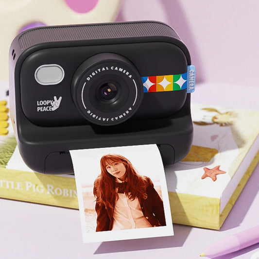 NNEOBA Color Instant Print Camera for Kids Black-1