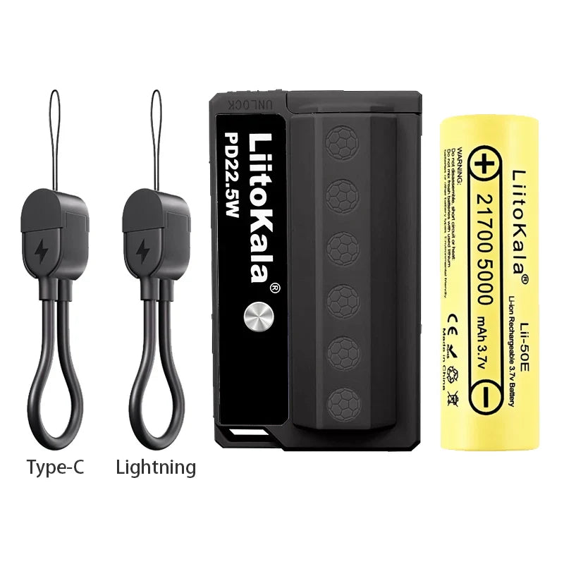 LiitoKala PB-L01 22.5W Portable Power Bank With Replaceable Battery