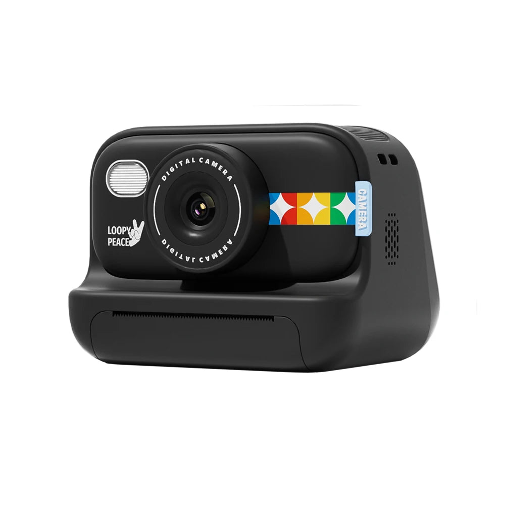 NNEOBA Color Instant Print Camera for Kids Black-0
