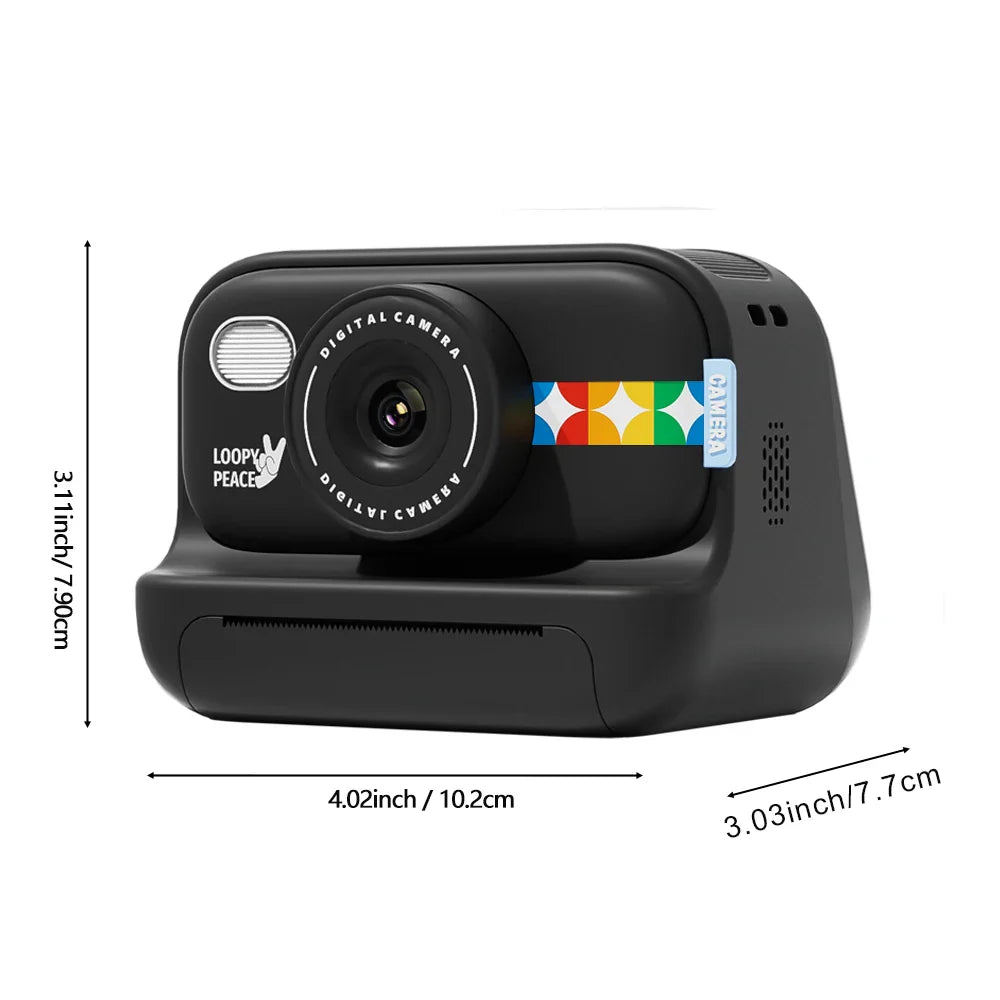 NNEOBA Color Instant Print Camera for Kids Black-4
