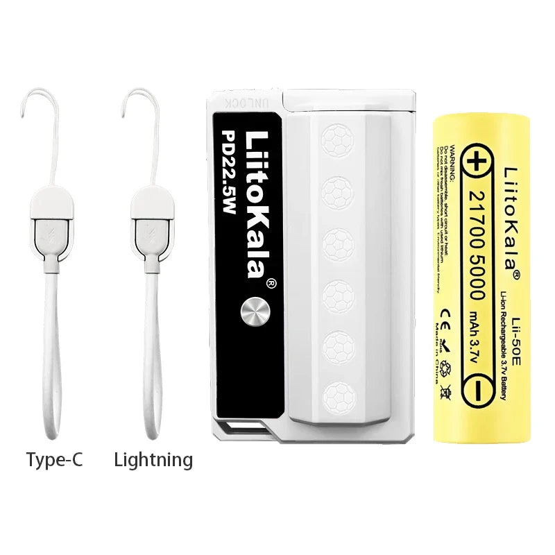 LiitoKala PB-L01 22.5W Portable Power Bank With Replaceable Battery