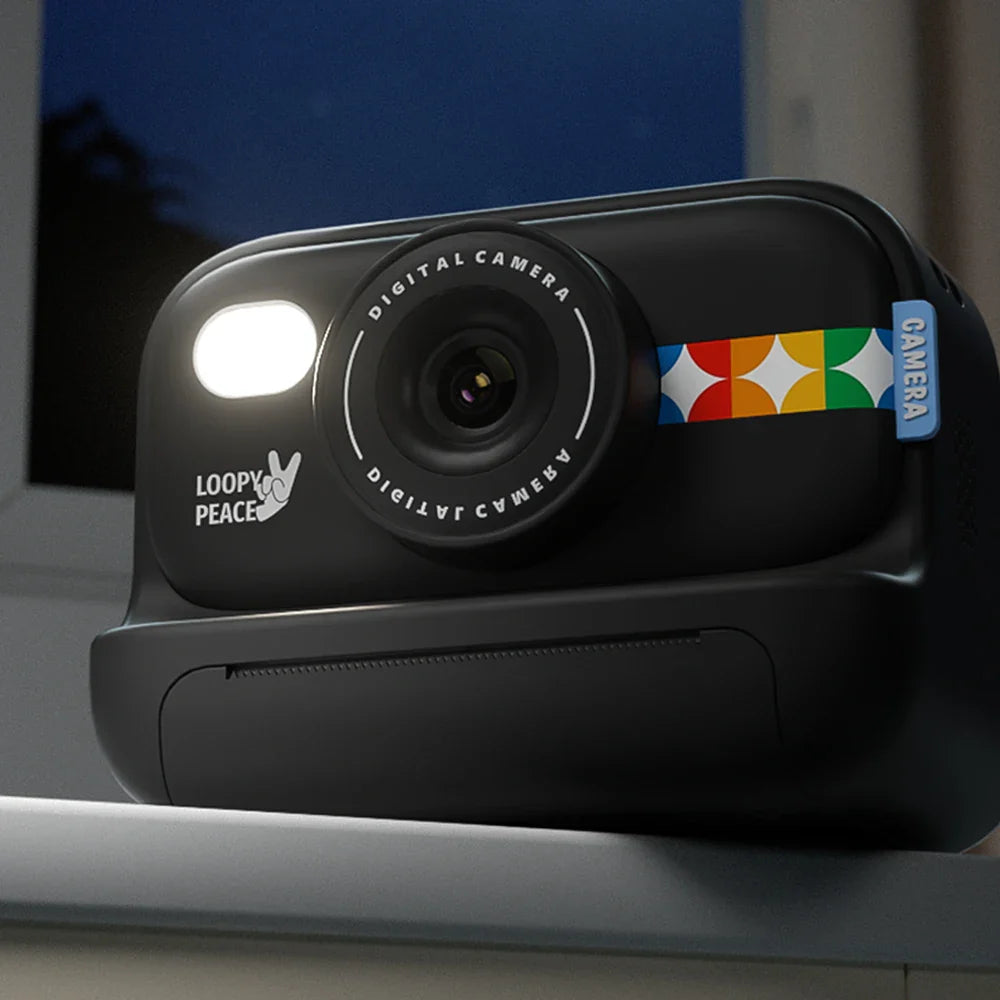 NNEOBA Color Instant Print Camera for Kids Black-2